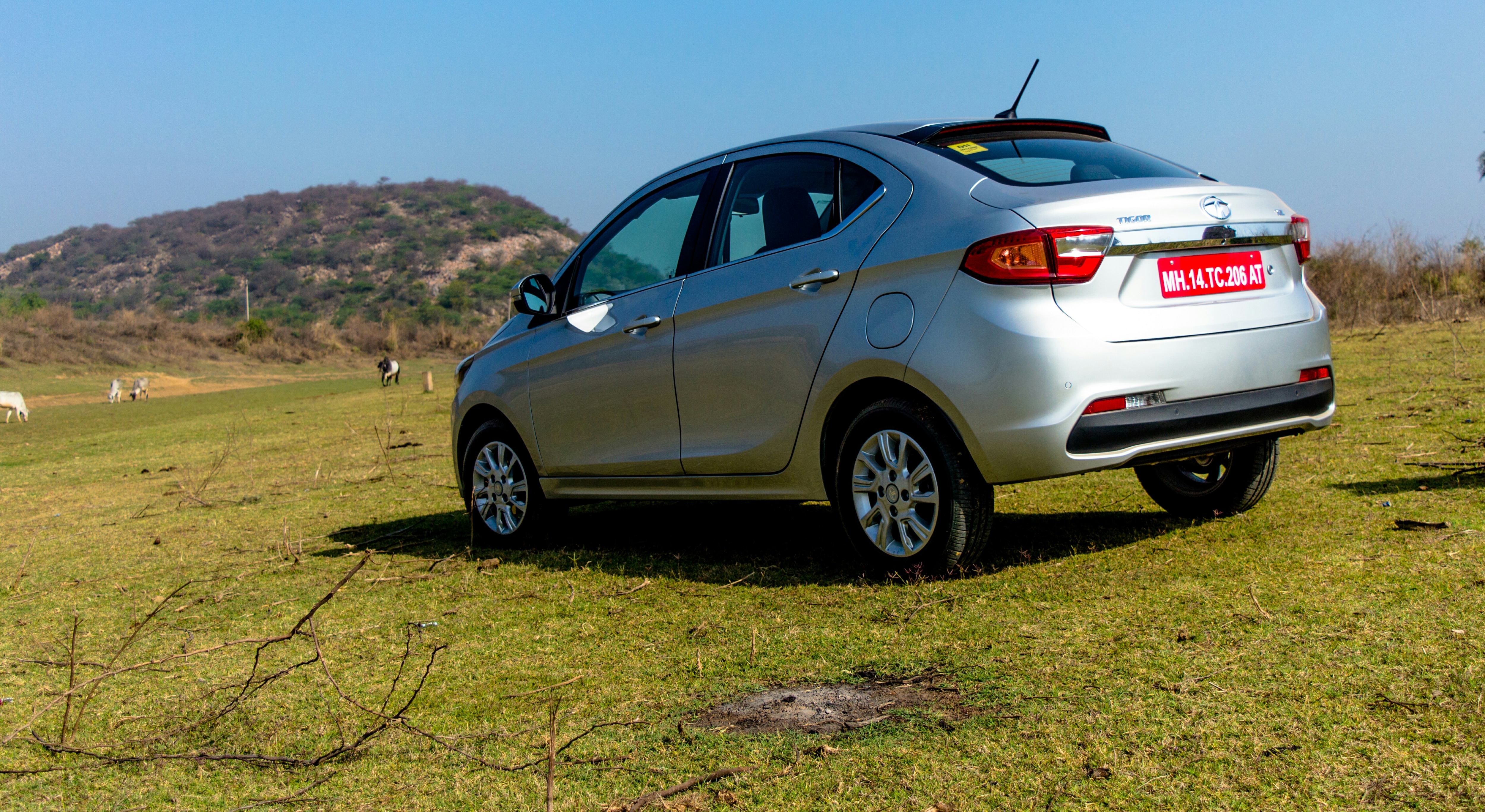 Tata Tigor has a neatly-sculpted third box. (Photographer: Krishanu Mukherji/BloombergQuint)